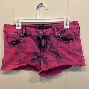 Decree Hot Pink Denim Stonewashed Cutoffs S:11 Excellent Condition